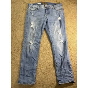 Kut from the Kloth jeans Women 12 Katy Boyfriend Straight Leg Distressed